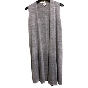 Lularoe Joy Medium Duster Vest Women’s Gray